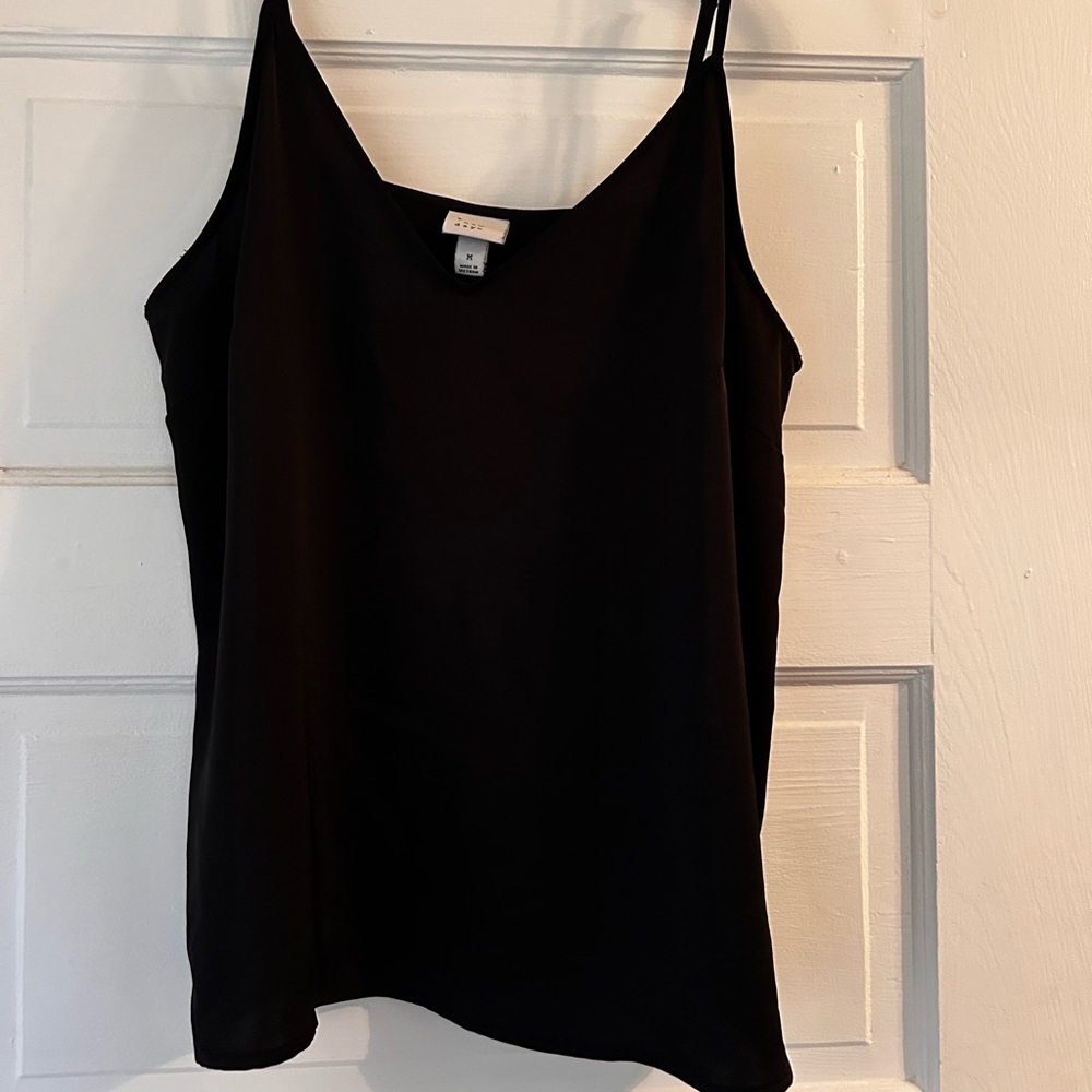 Elegant Black Women's Satin Camisole Top